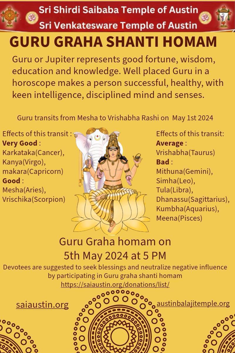 Guru Graha Shanti Homam