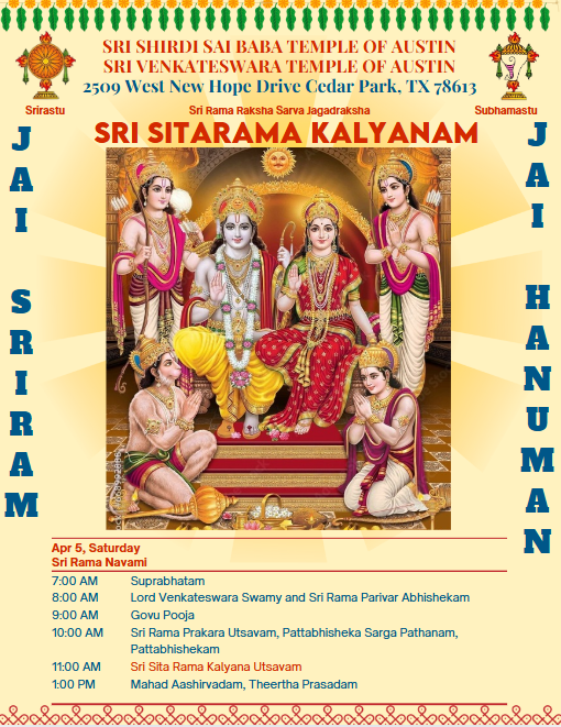 SRI SITA RAMA KAYYANA MAHOTSAVAM - April 5th